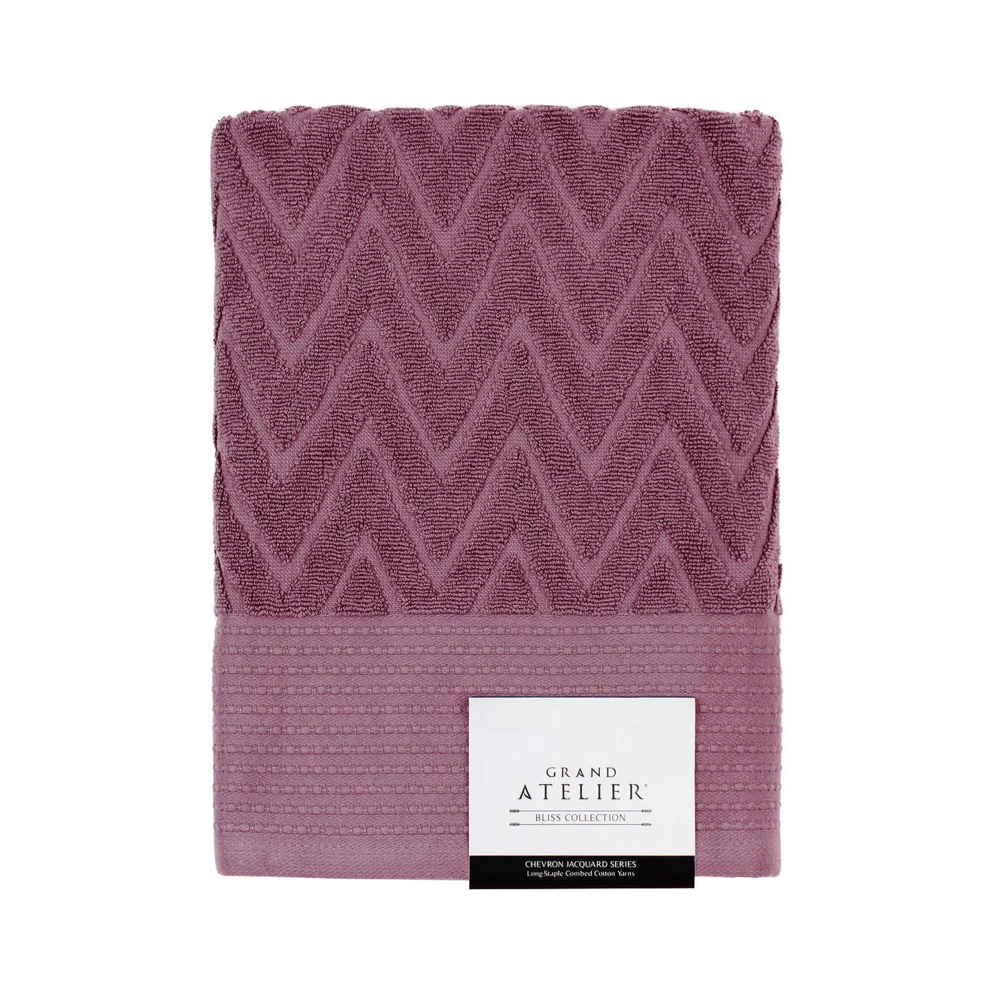 Bliss Collection, Chevron Jacquard Series Bath Towel