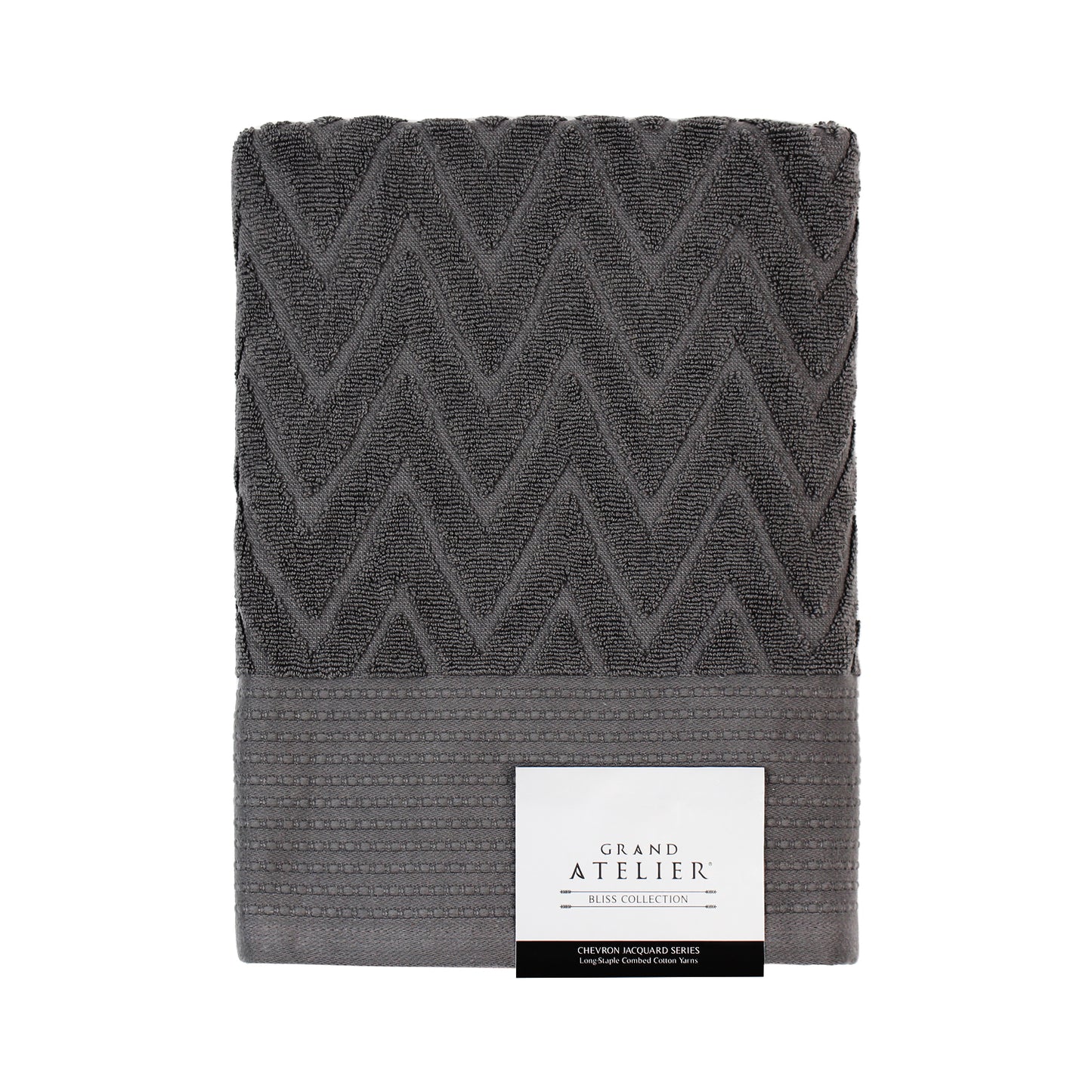 Bliss Collection, Chevron Jacquard Series Bath Towel