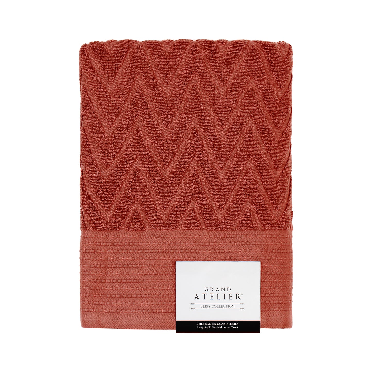 Bliss Collection, Chevron Jacquard Series Bath Towel