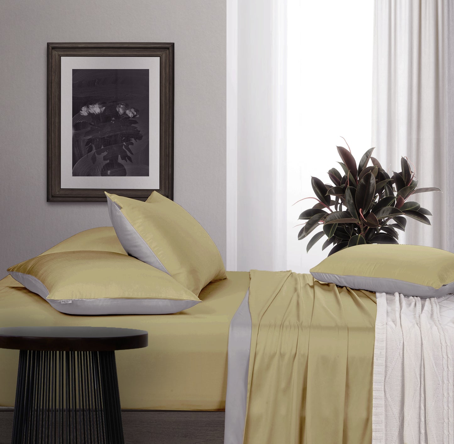 Premium Collection, Bamboo Solid Duo Tone Bed Set