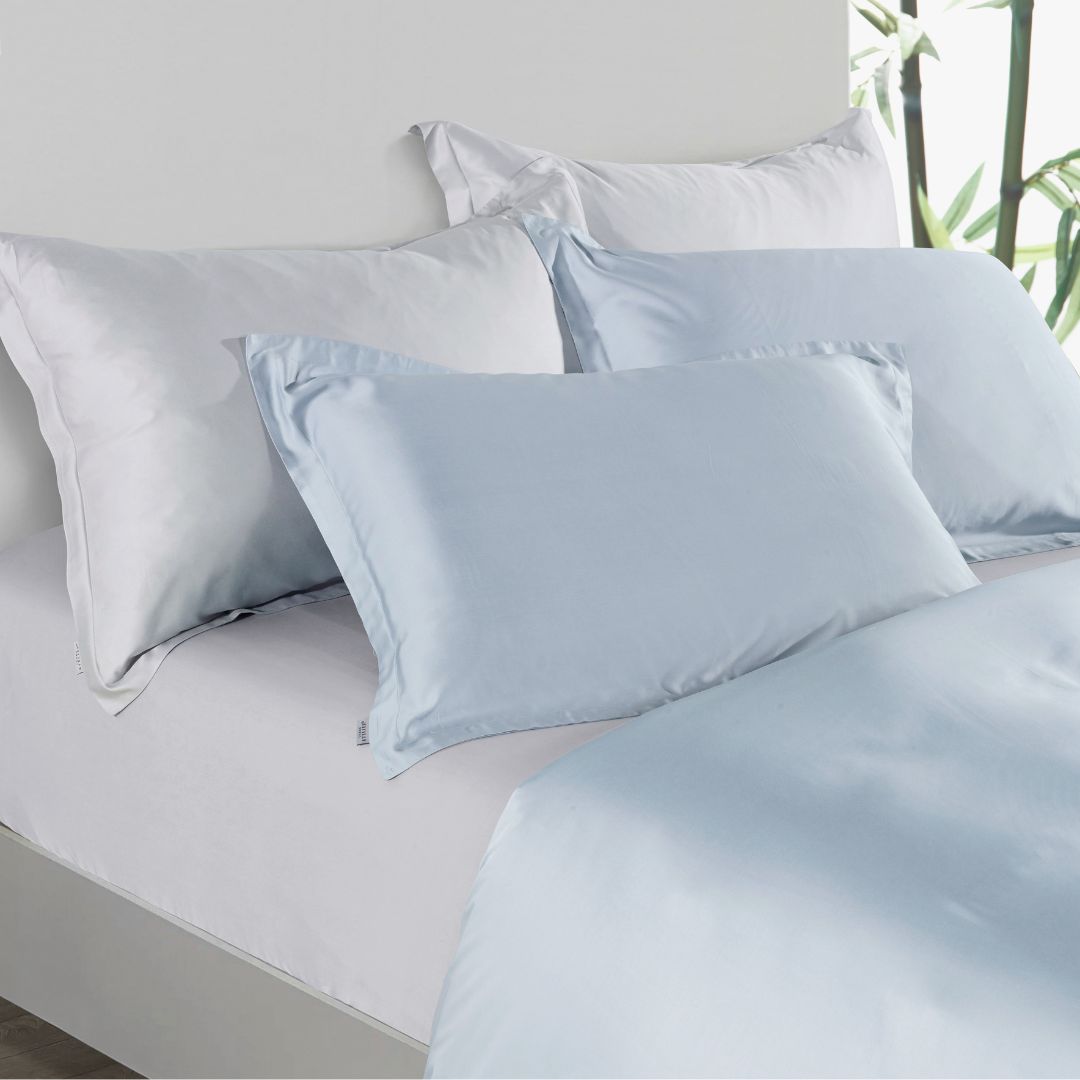 Premium Collection, Bamboo Embroidery Quilt Cover & Pillow Sham Set