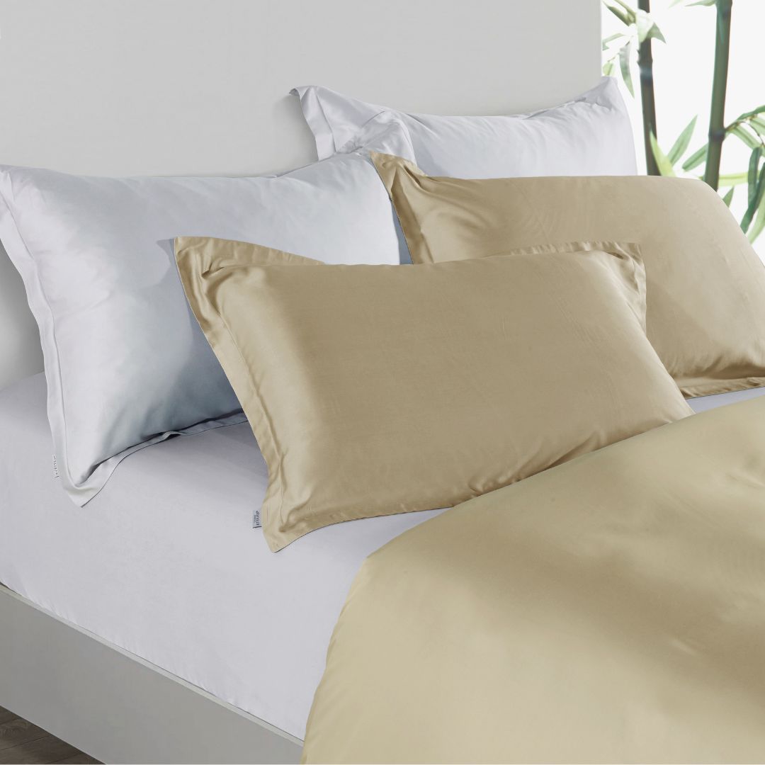 Premium Collection, Bamboo Embroidery Quilt Cover & Pillow Sham Set