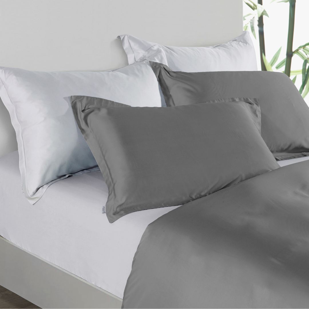 Premium Collection, Bamboo Embroidery Quilt Cover & Pillow Sham Set