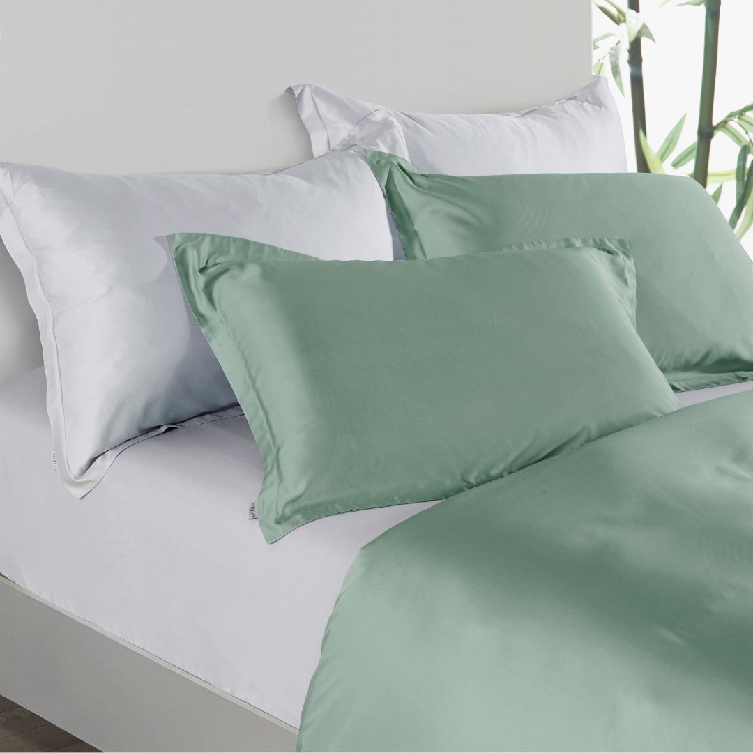Premium Collection, Bamboo Embroidery Quilt Cover & Pillow Sham Set