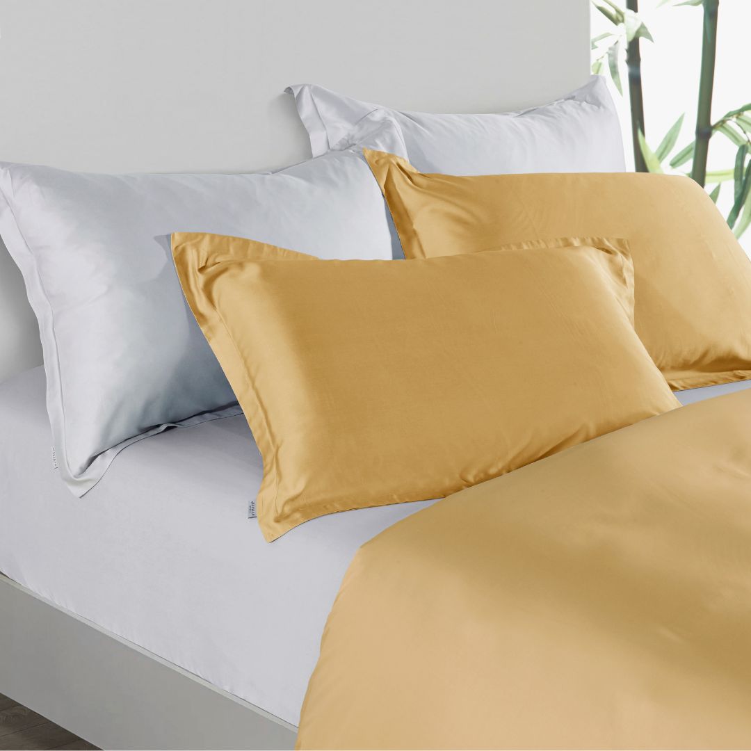 Premium Collection, Bamboo Embroidery Quilt Cover & Pillow Sham Set