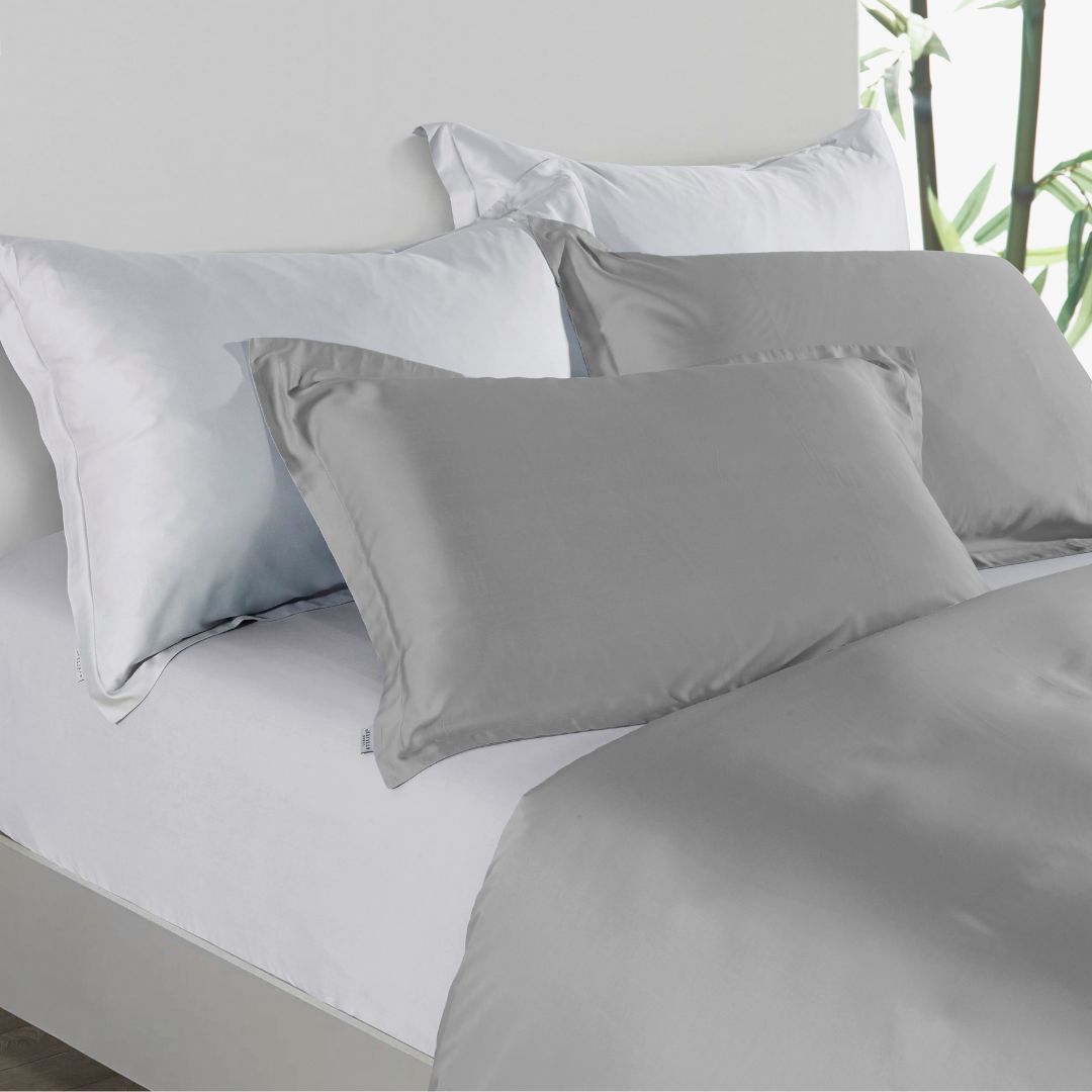 Premium Collection, Bamboo Embroidery Quilt Cover & Pillow Sham Set
