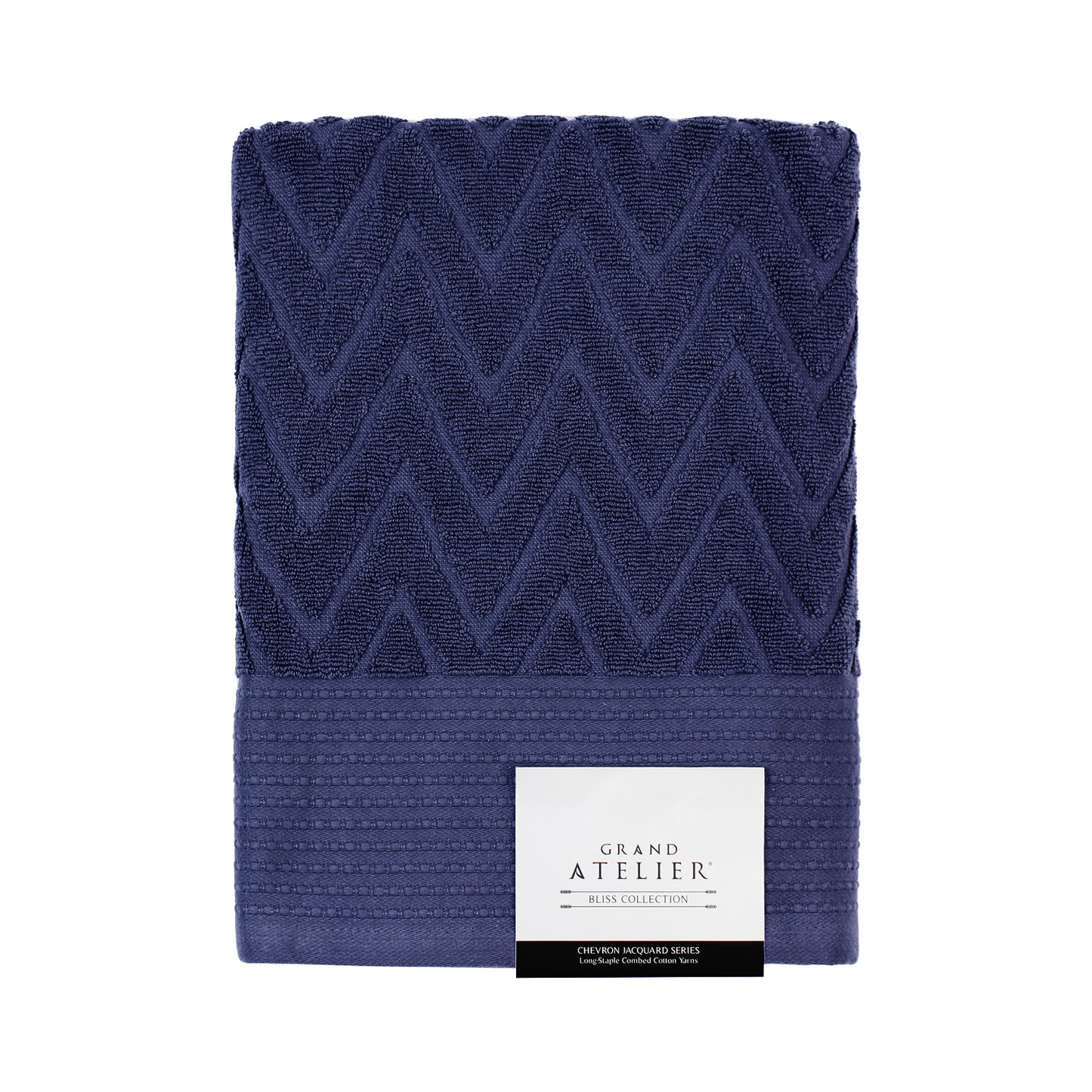 Bliss Collection, Chevron Jacquard Series Bath Towel