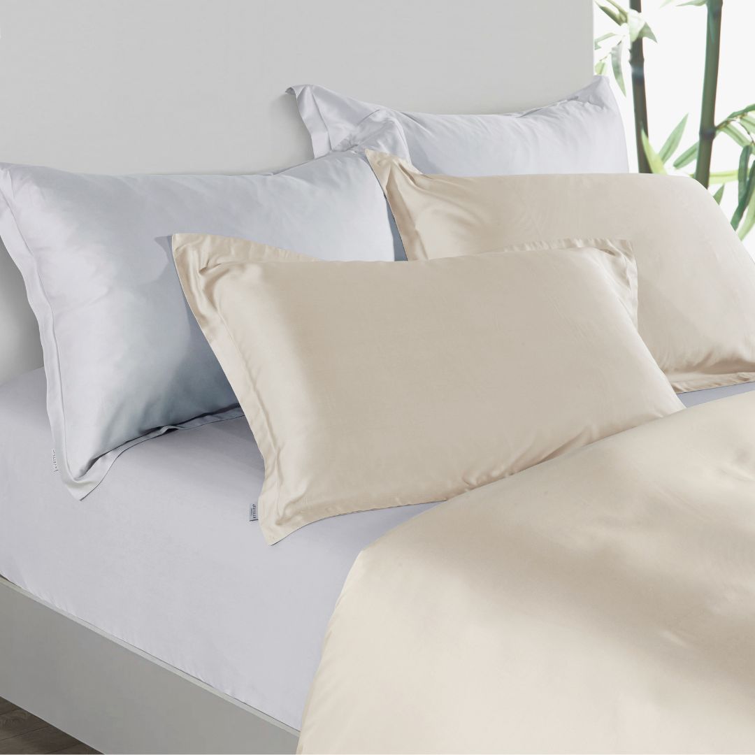 Premium Collection, Bamboo Embroidery Quilt Cover & Pillow Sham Set