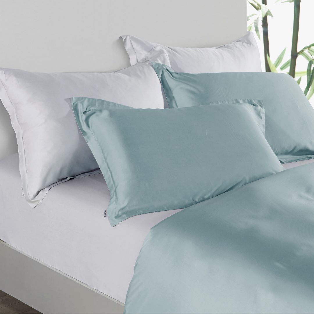 Premium Collection, Bamboo Embroidery Quilt Cover & Pillow Sham Set