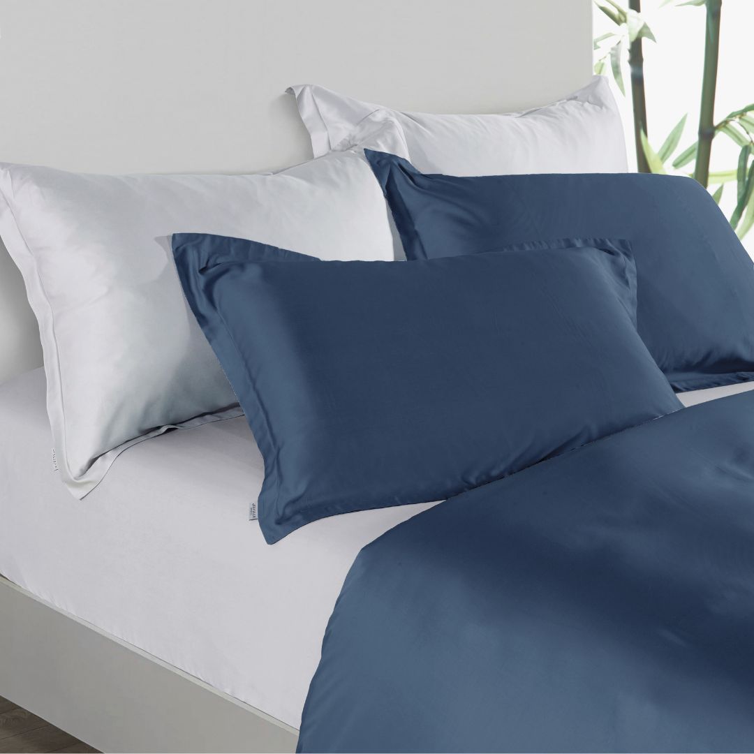 Premium Collection, Bamboo Embroidery Quilt Cover & Pillow Sham Set