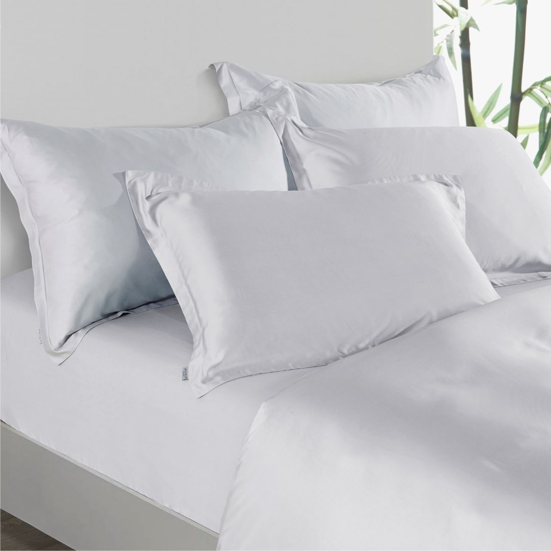 Premium Collection, Bamboo Embroidery Quilt Cover & Pillow Sham Set