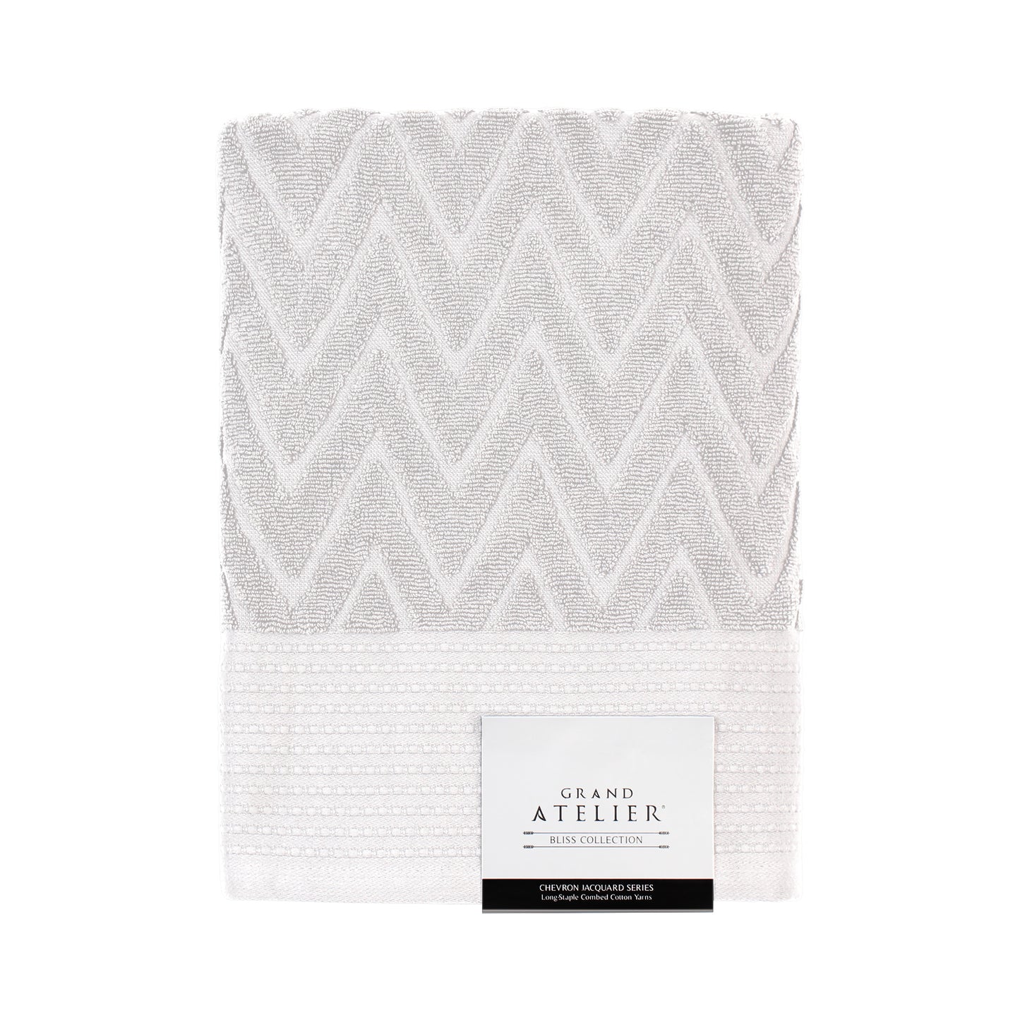 Bliss Collection, Chevron Jacquard Series Bath Towel